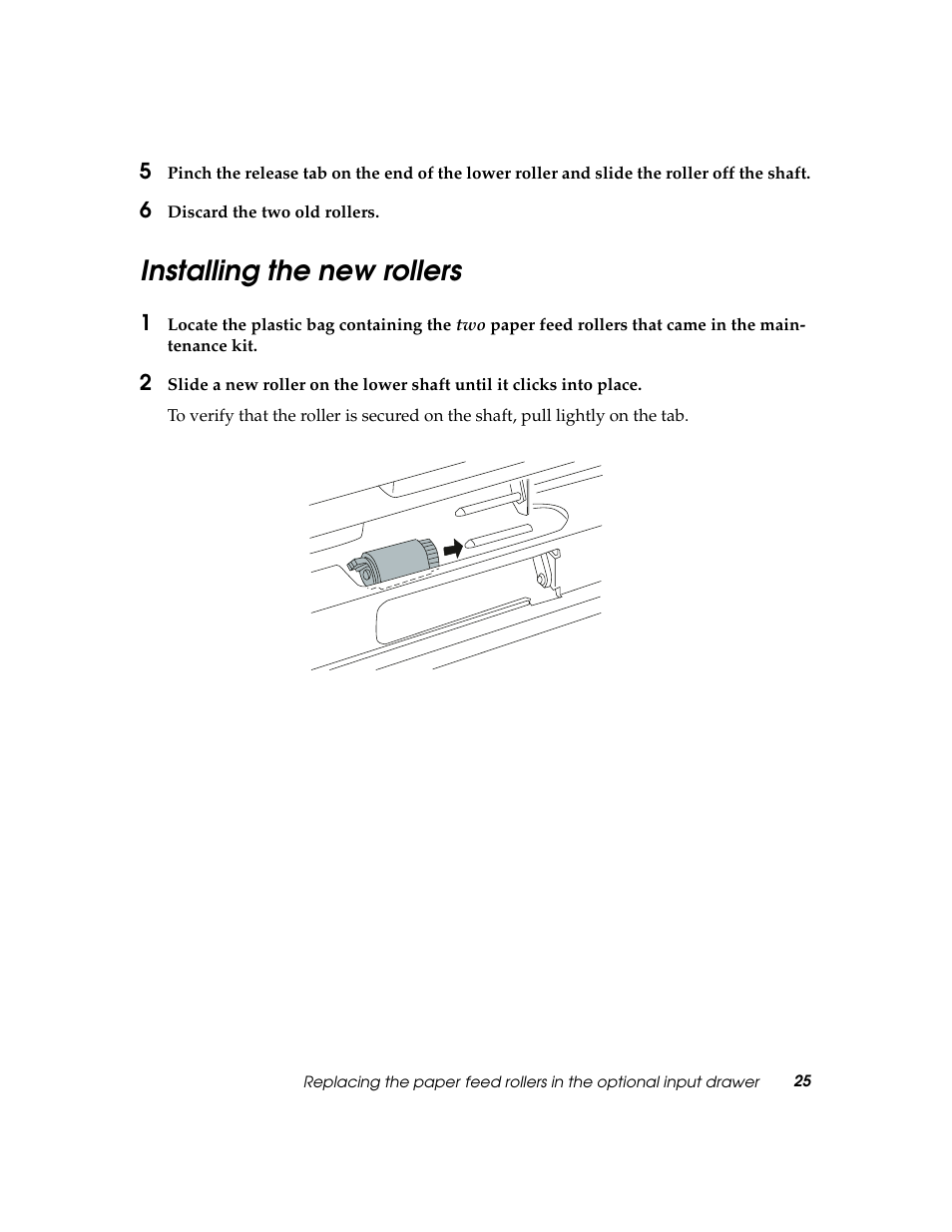 Installing the new rollers | Lexmark 60 User Manual | Page 29 / 34