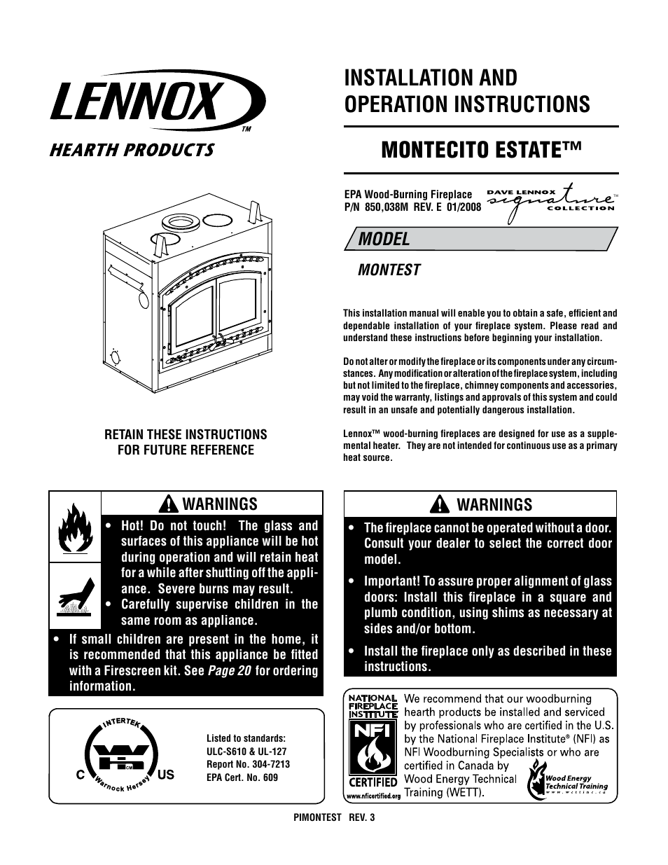 Lexmark MONTECITO ESTATE MONTEST User Manual | 24 pages