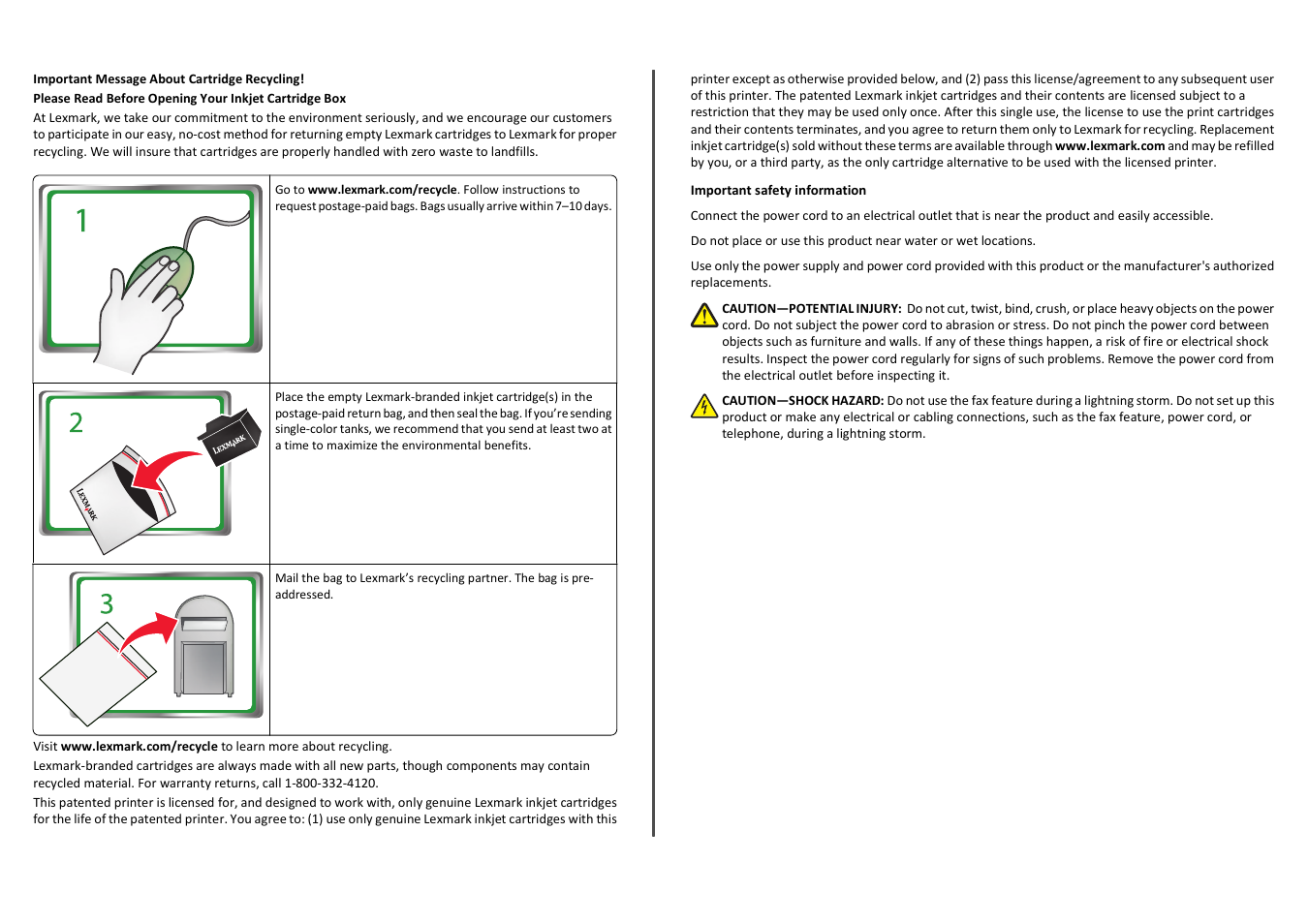 3048973_quick-reference-guide-na | Lexmark Intuition S505 User Manual | Page 2 / 23