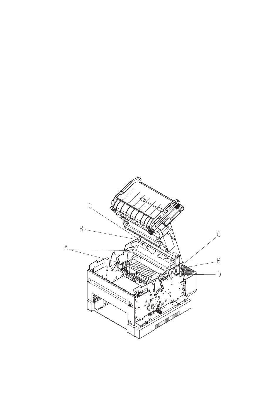 Upper frame removal | Lexmark 4039-1XX User Manual | Page 109 / 188