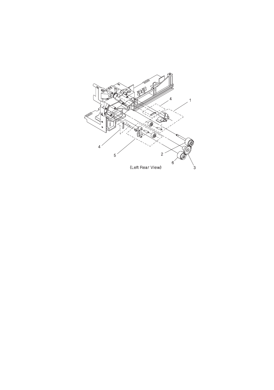 Assembly 6: paper feed alignment gears | Lexmark 4039-1XX User Manual | Page 157 / 188