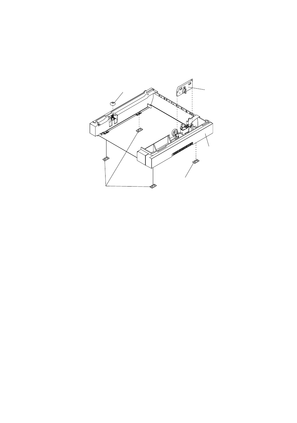 Assembly 10: base for paper drawer (500-sheet) | Lexmark 4039-1XX User Manual | Page 165 / 188