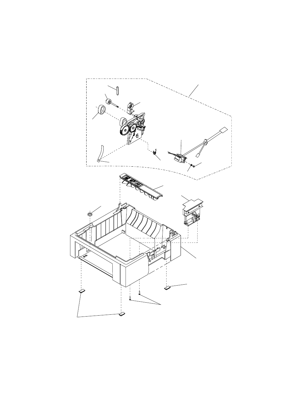 Assembly 11: optional paper drawer (500-sheet) | Lexmark 4039-1XX User Manual | Page 167 / 188