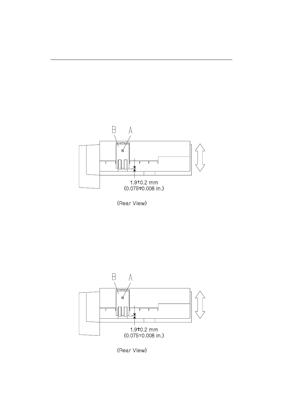 Adjustments, Envelope restraint spring on the envelope+ feeder, Paper restraint spring on the 100-sheet auxiliary | Lexmark 4039-1XX User Manual | Page 66 / 188