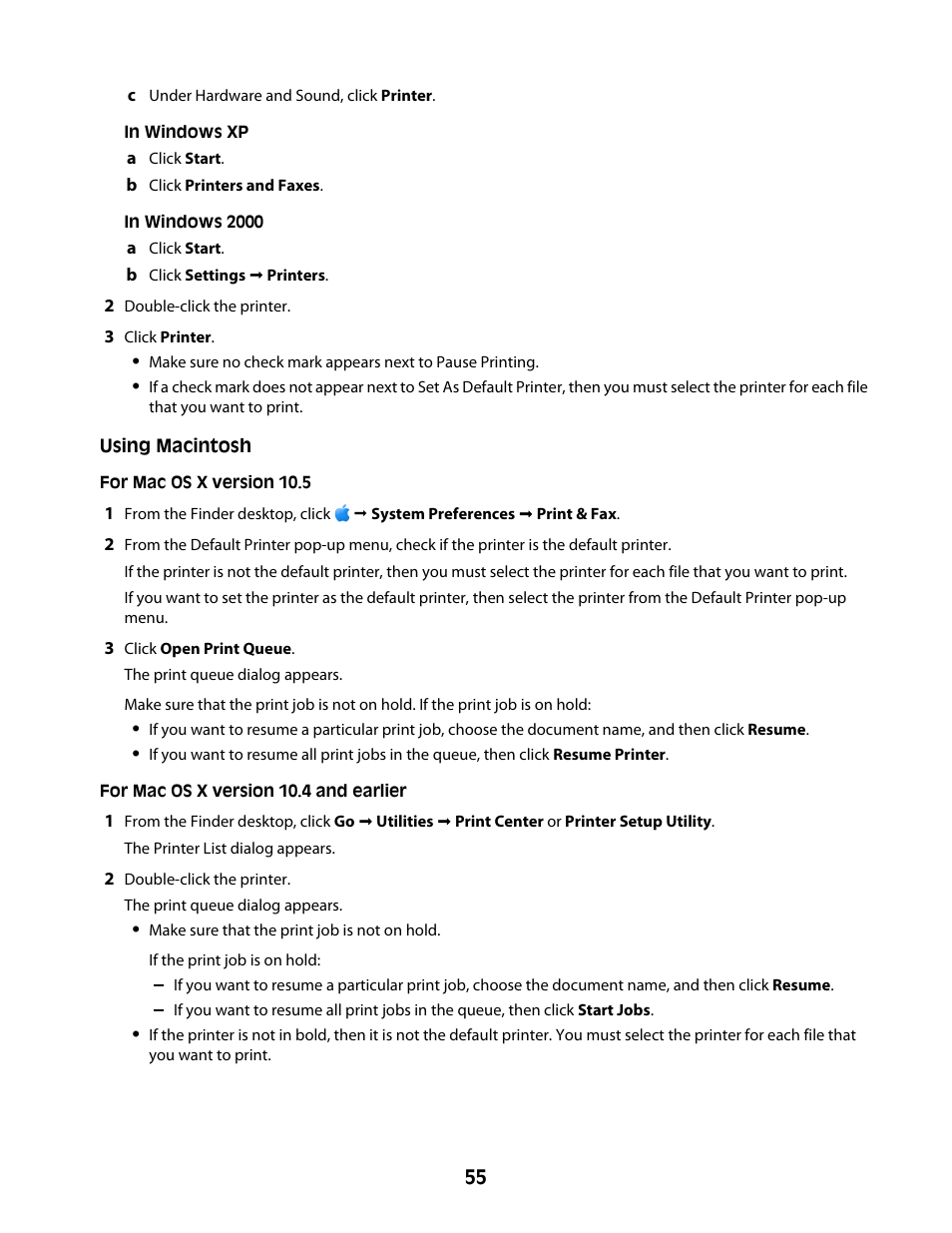 Lexmark Z2400 Series User Manual | Page 55 / 87