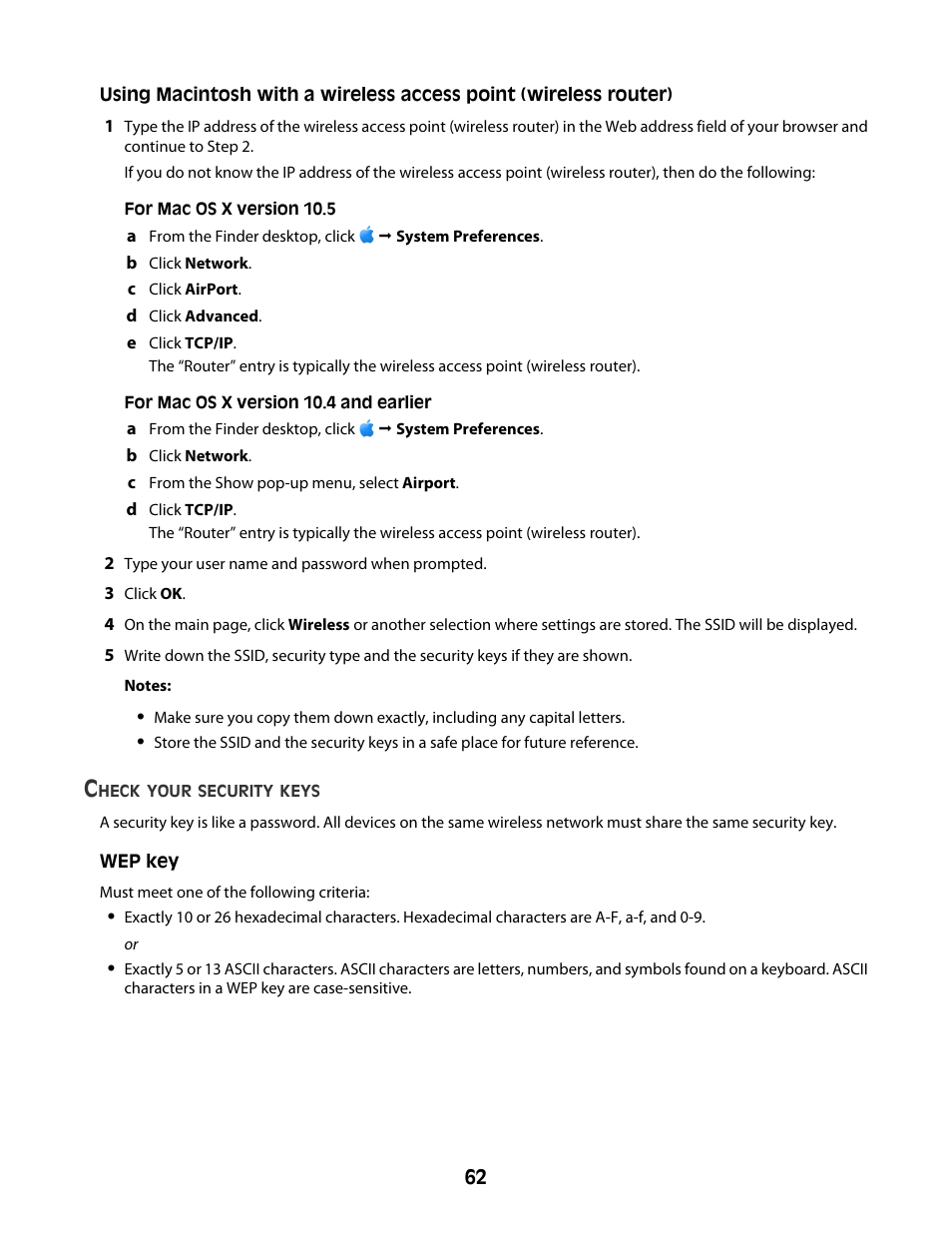 Lexmark Z2400 Series User Manual | Page 62 / 87