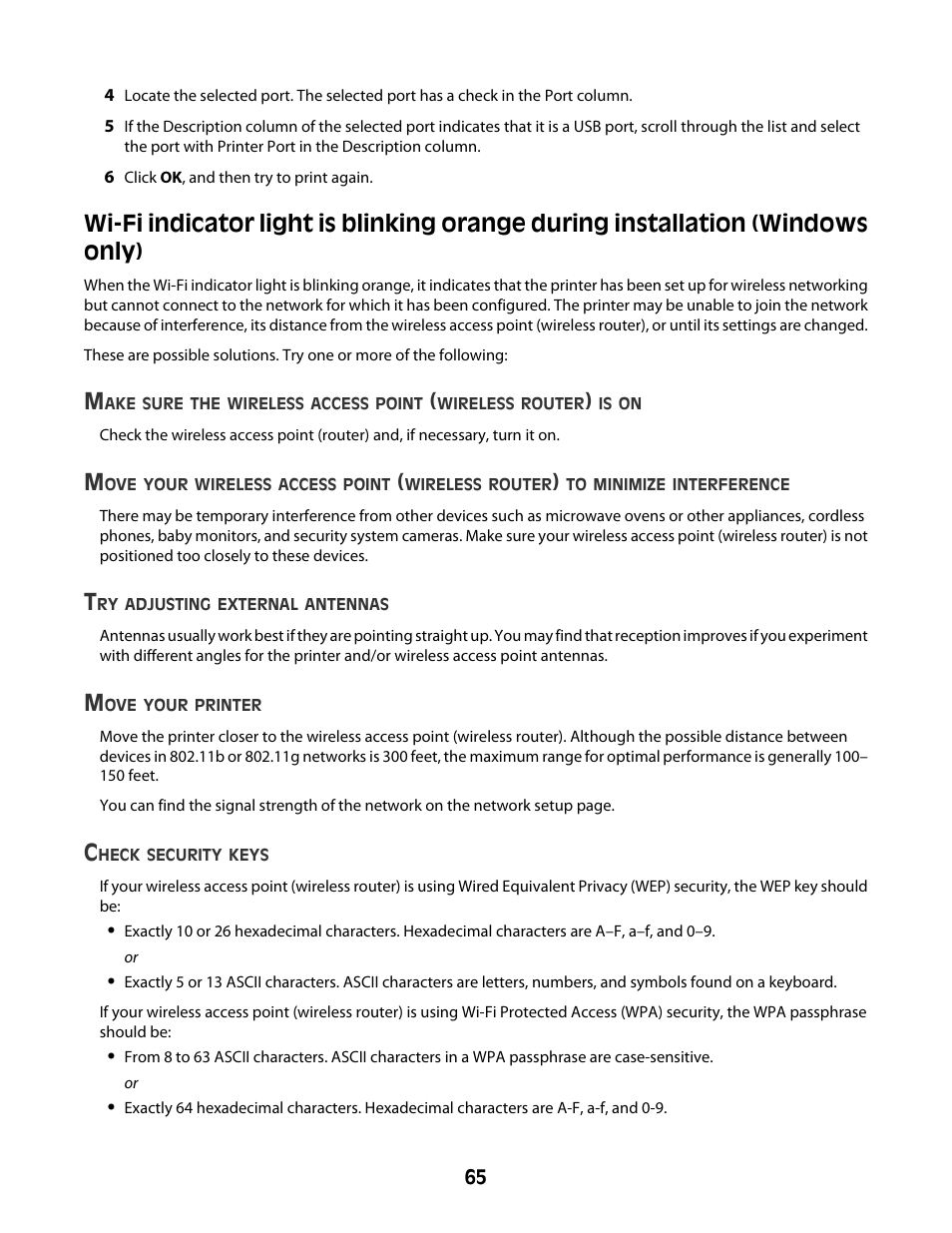 Lexmark Z2400 Series User Manual | Page 65 / 87