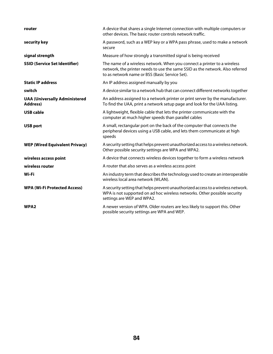 Lexmark Z2400 Series User Manual | Page 84 / 87