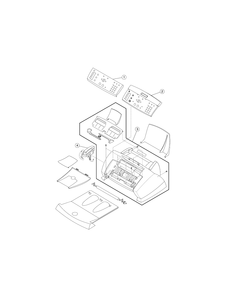 Assembly 1: main assembly | Lexmark 4200 Series User Manual | Page 68 / 76