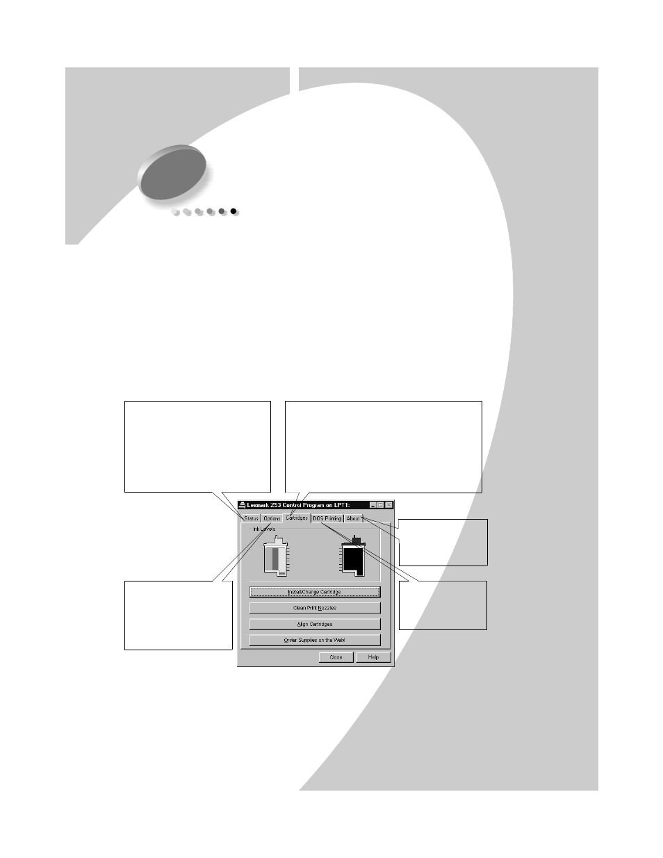 Maintaining your printer, Using the control program, Maintaining your printer 21 | Using the control program 21 | Lexmark Z53 User Manual | Page 25 / 46