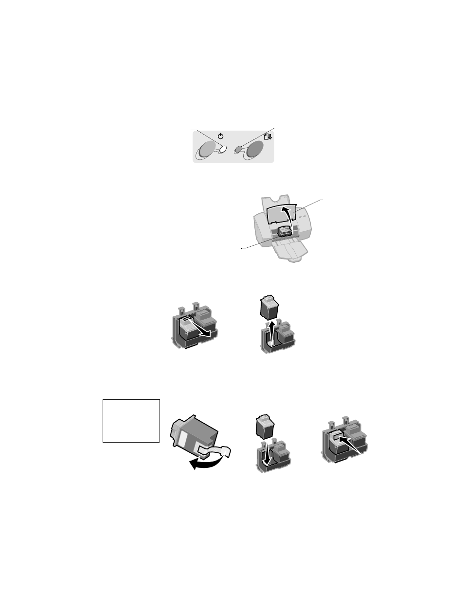 Installing or replacing print cartridges, Installing or replacing print cartridges 22 | Lexmark Z53 User Manual | Page 26 / 46