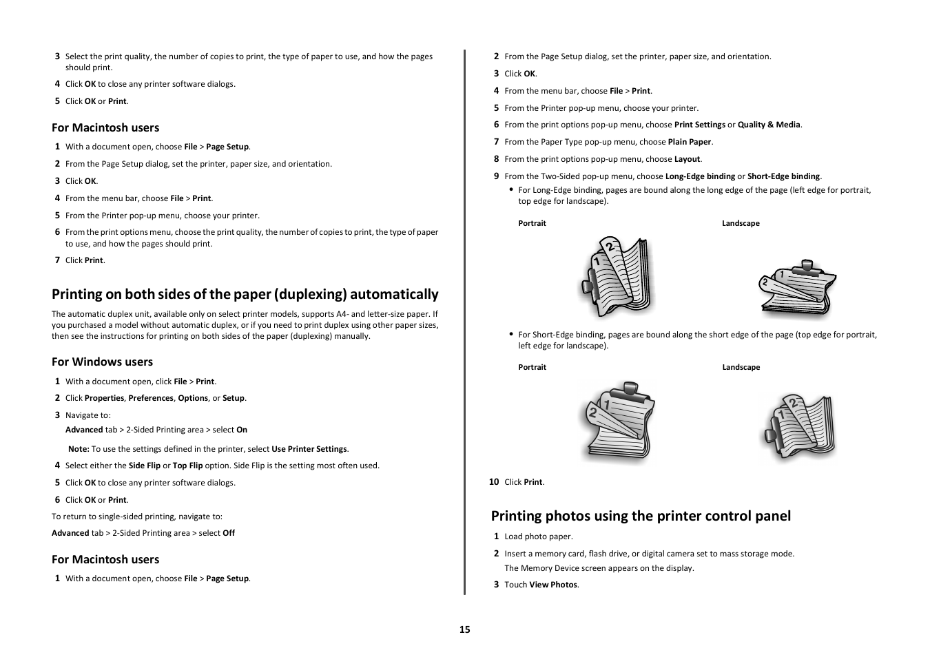 Printing photos using the printer control panel | Lexmark Prestige Pro803 User Manual | Page 15 / 25