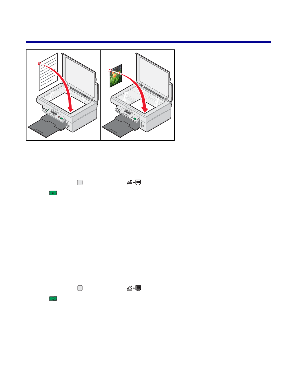 Scanning, Scanning an item, Scanning a text-only document | Lexmark 3400 Series User Manual | Page 45 / 85