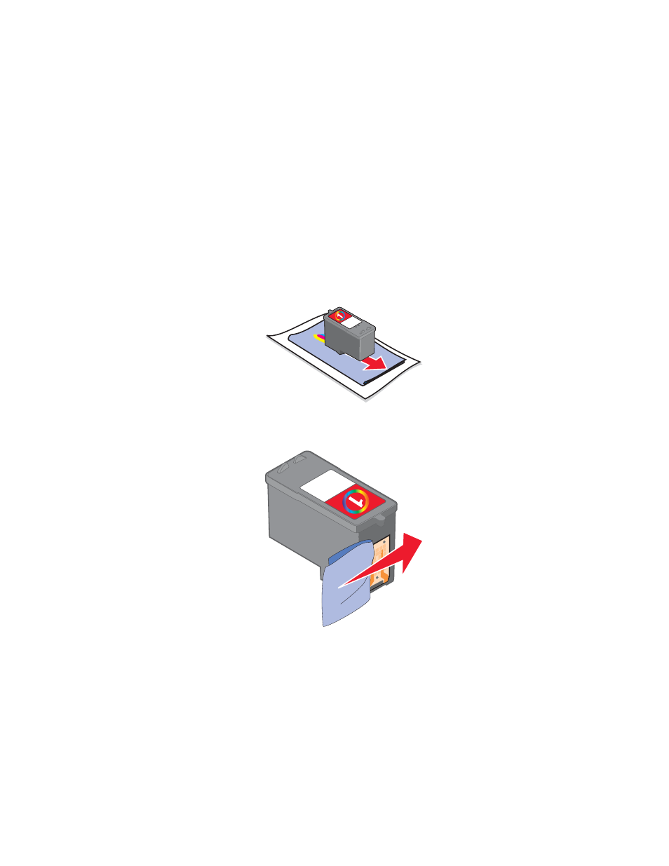 Wiping the print cartridge nozzles and contacts | Lexmark 3400 Series User Manual | Page 55 / 85