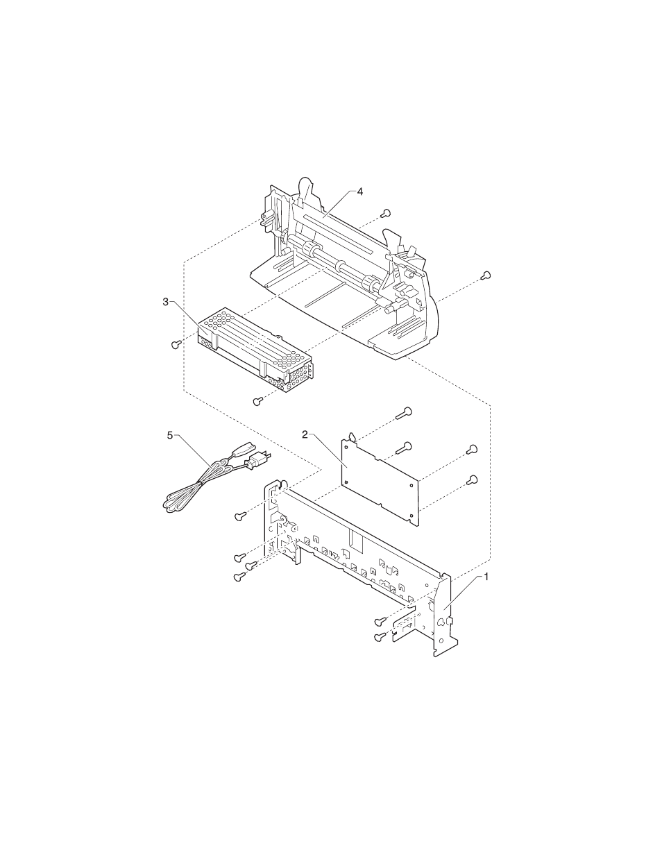 Assembly 3: electronics | Lexmark 1000 User Manual | Page 46 / 56