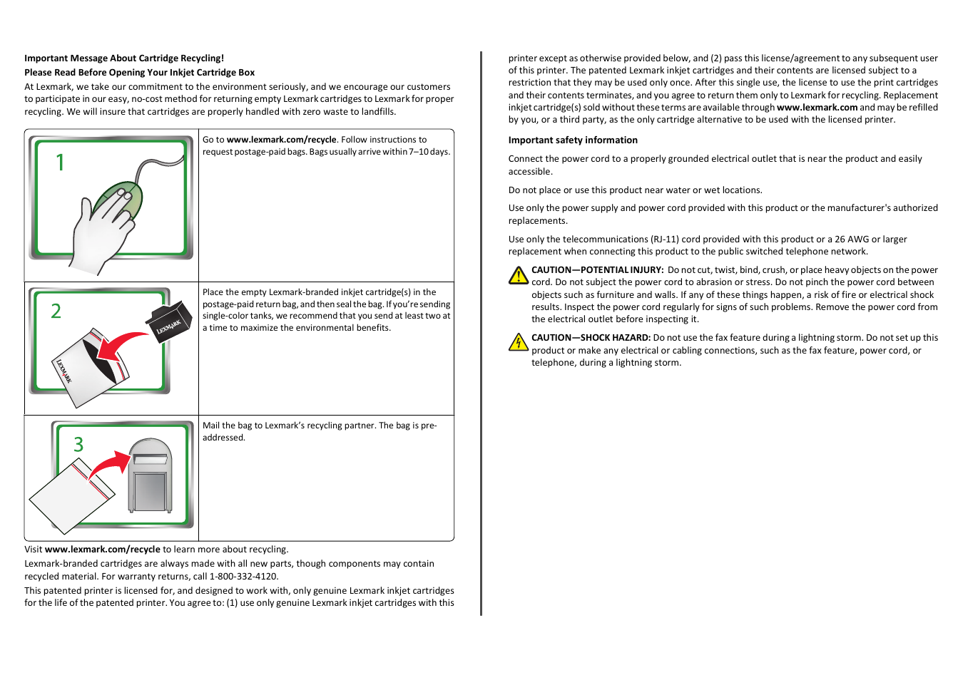 3049726_quick-reference-guide-na | Lexmark Platinum Pro900 User Manual | Page 2 / 27