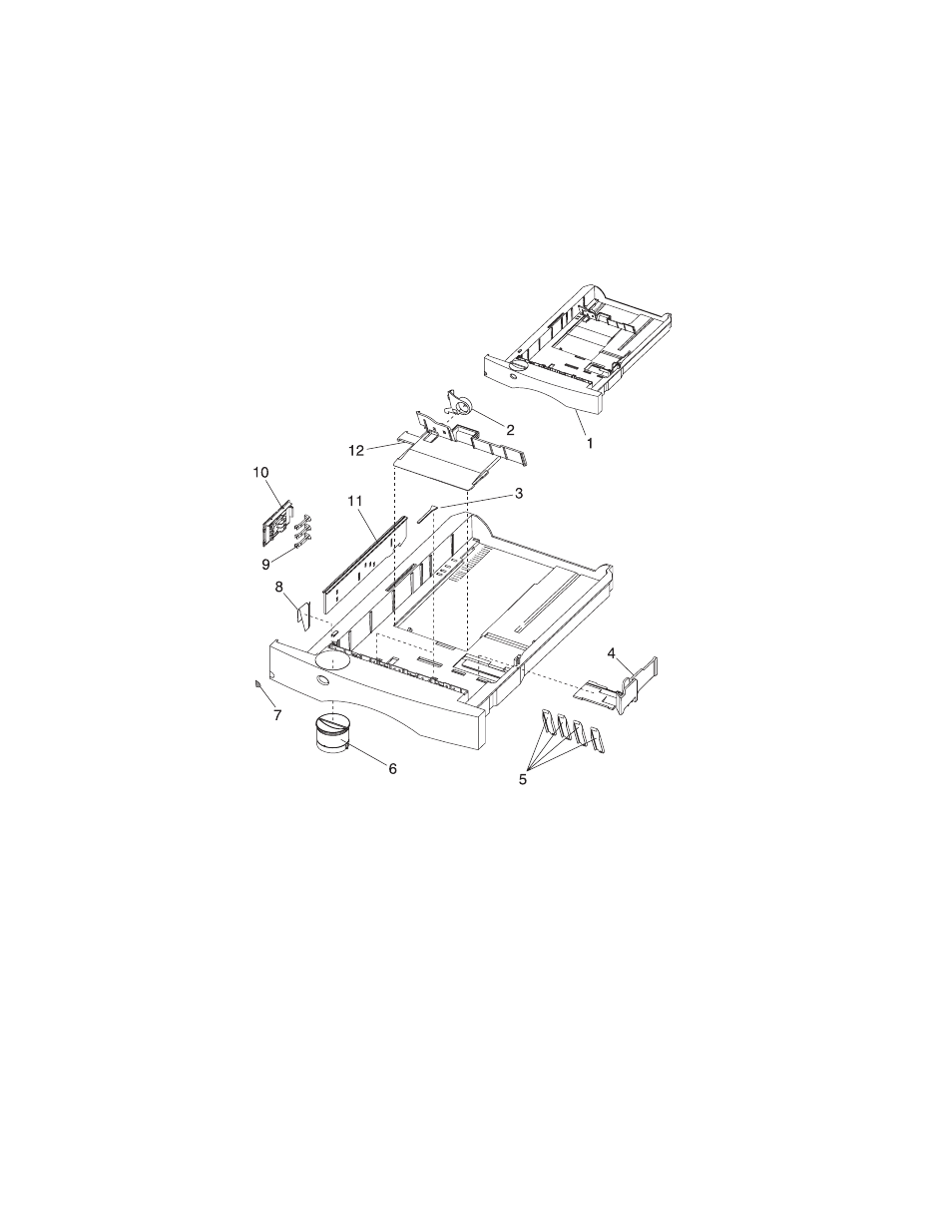 Assembly 8: integrated paper tray - 250 sheet, Assembly 8: integrated paper tray - 250 sheet -20 | Lexmark 4059-XXX User Manual | Page 272 / 347