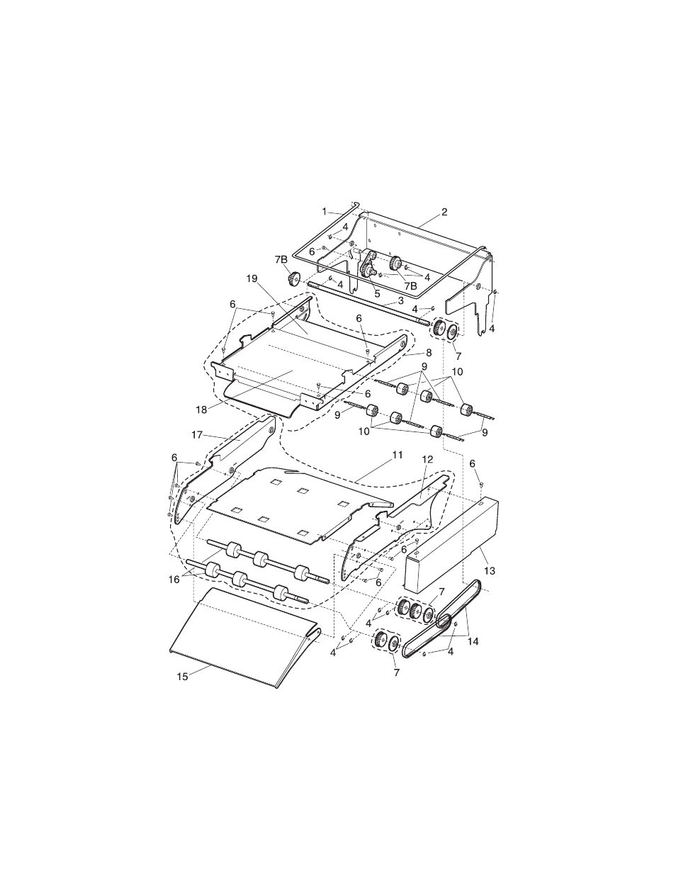 Assembly 22: kiosk - vertical paper adapter, Assembly 22: kiosk - vertical paper adapter -84 | Lexmark 4059-XXX User Manual | Page 336 / 347