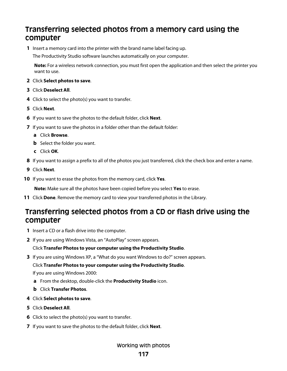 Lexmark 9500 Series User Manual | Page 117 / 290