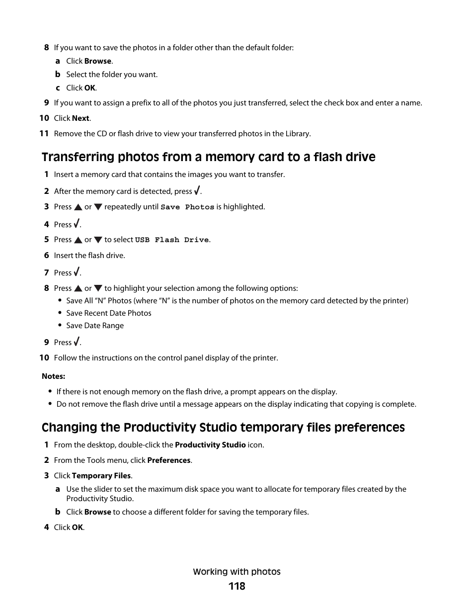 Lexmark 9500 Series User Manual | Page 118 / 290