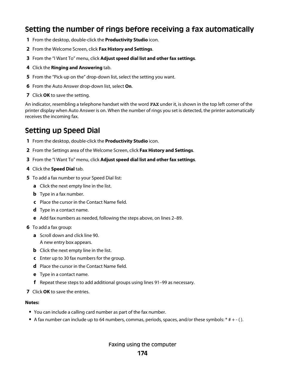 Setting up speed dial | Lexmark 9500 Series User Manual | Page 174 / 290