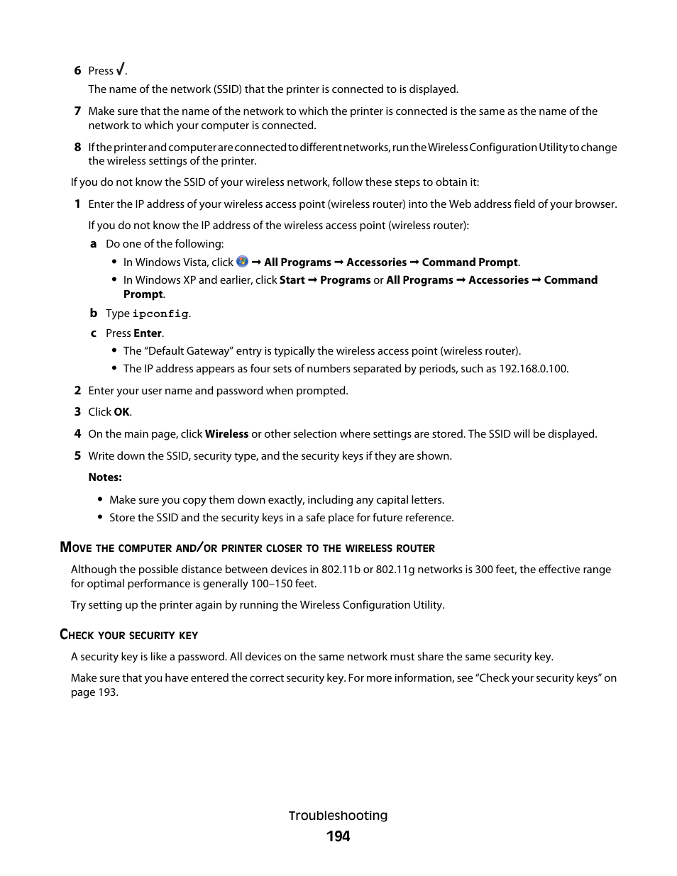 Lexmark 9500 Series User Manual | Page 194 / 290