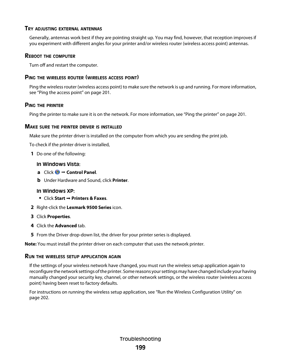 Lexmark 9500 Series User Manual | Page 199 / 290