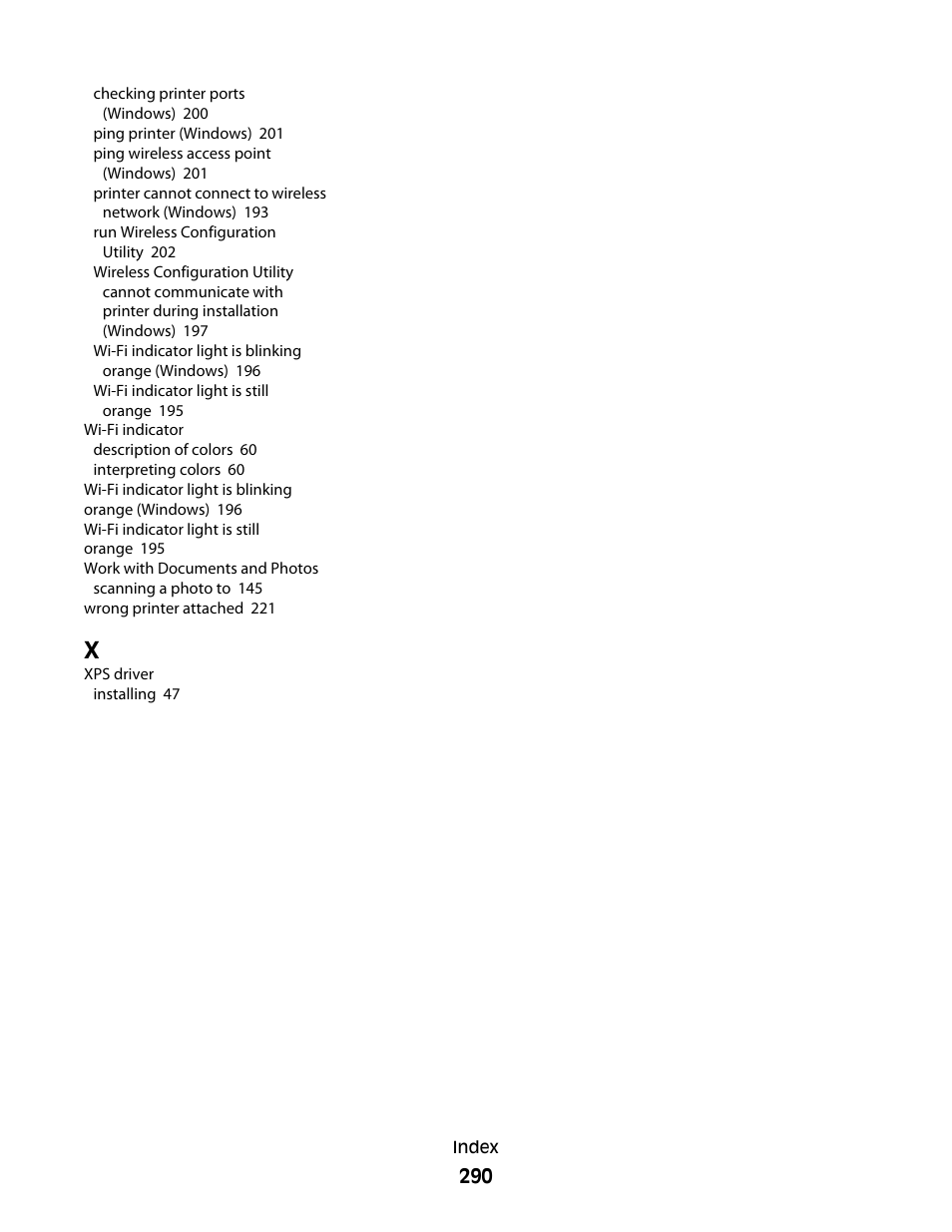 Lexmark 9500 Series User Manual | Page 290 / 290