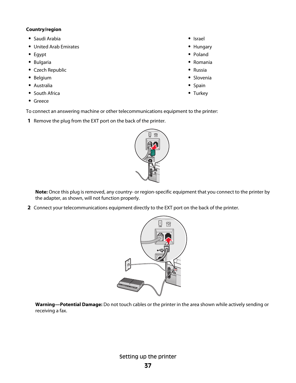 Lexmark 9500 Series User Manual | Page 37 / 290