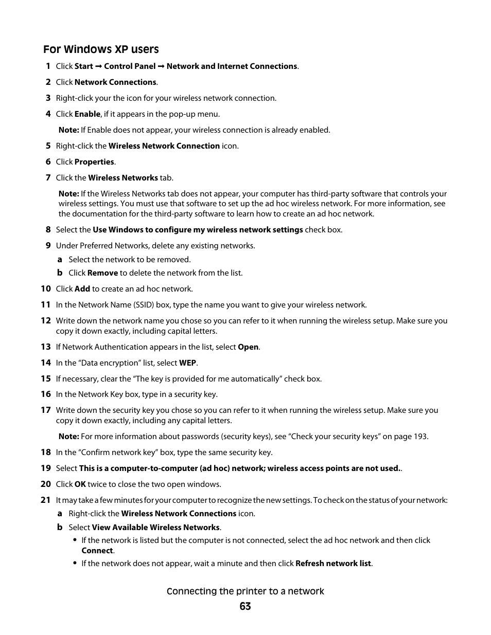 Lexmark 9500 Series User Manual | Page 63 / 290