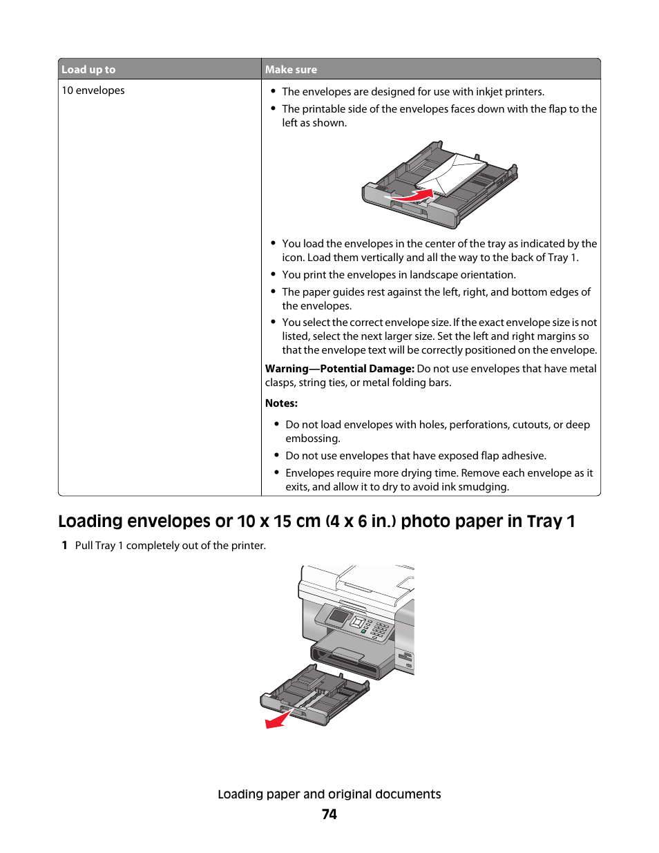 Lexmark 9500 Series User Manual | Page 74 / 290