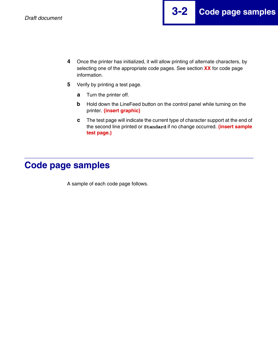 Code page samples | Lexmark 258x User Manual | Page 64 / 120