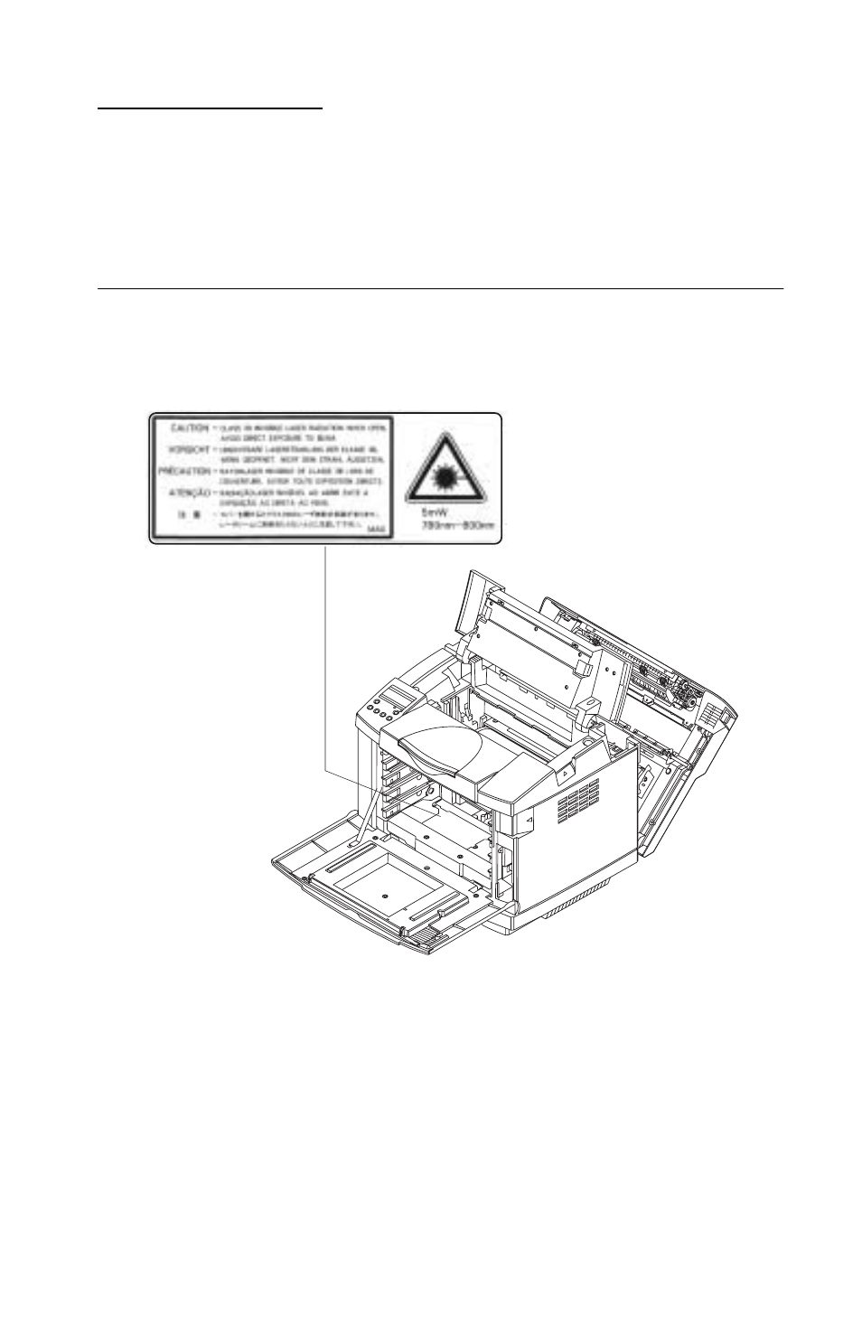 Laser notices, Laser advisory label | Lexmark 5021-0XX User Manual | Page 11 / 385