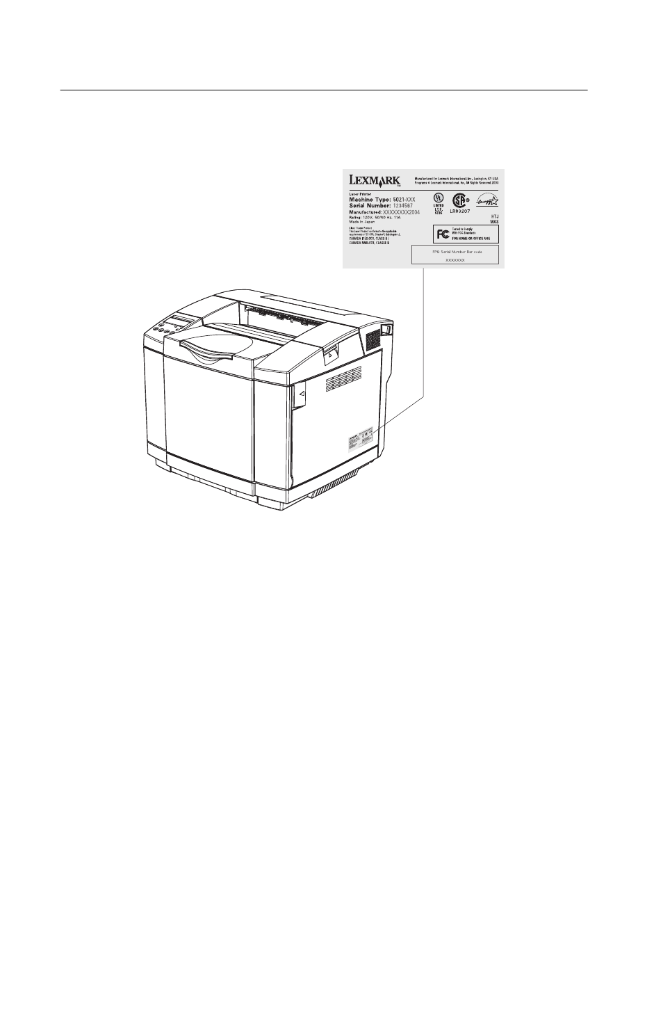 Class 1 laser statement label | Lexmark 5021-0XX User Manual | Page 12 / 385