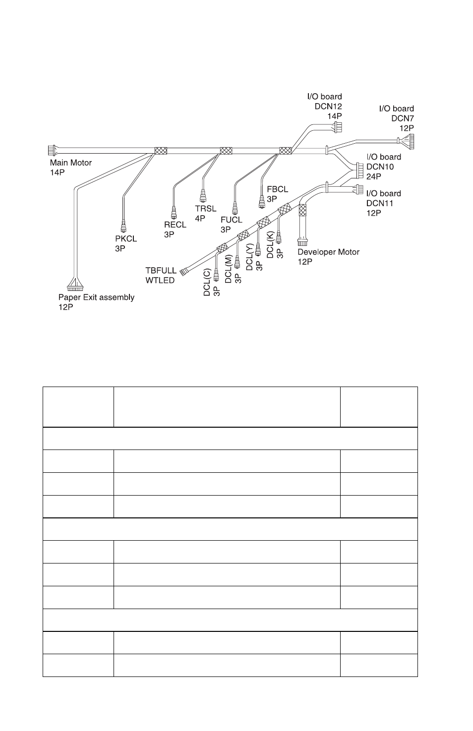 Cable 7 connector assignments, Cable 7 connector pin assignments | Lexmark 5021-0XX User Manual | Page 340 / 385