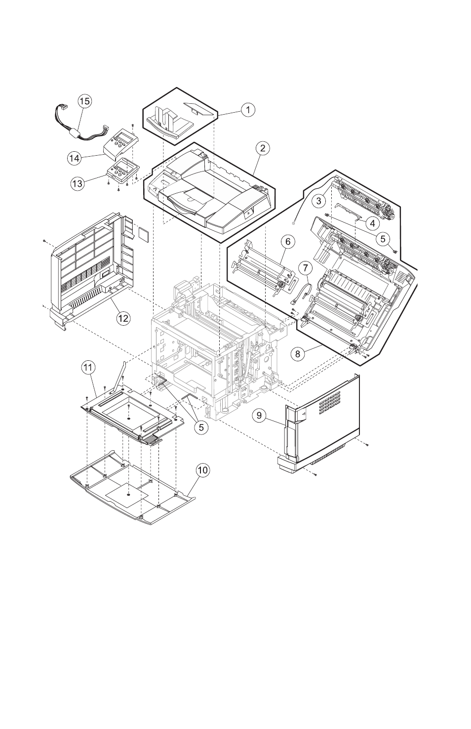 Assembly 2: covers | Lexmark 5021-0XX User Manual | Page 360 / 385