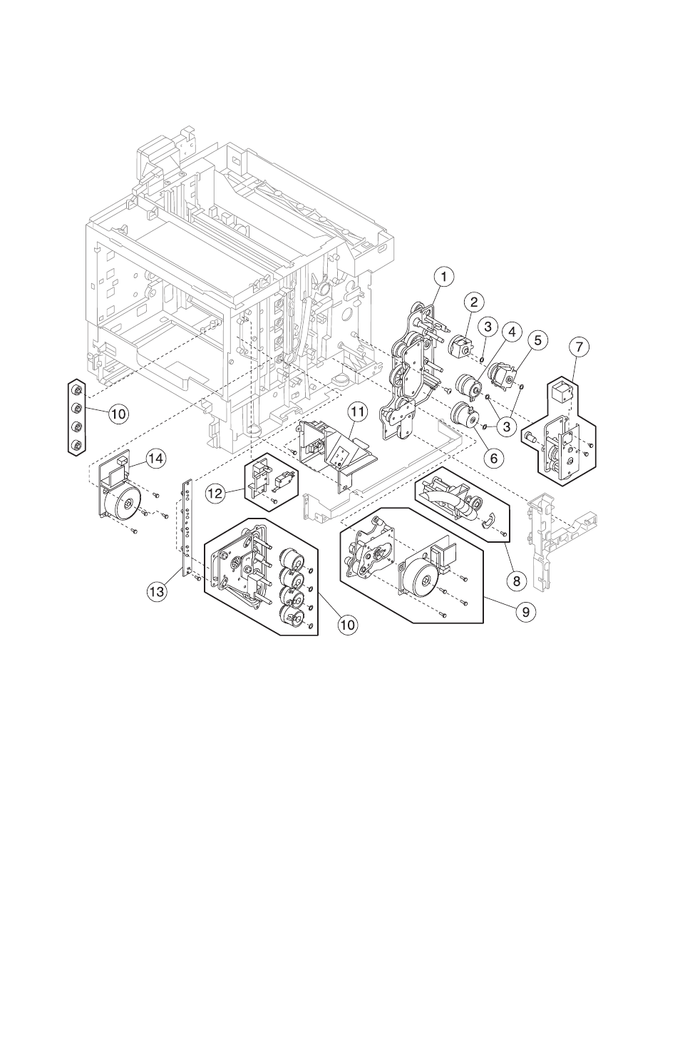 Assembly 4: right | Lexmark 5021-0XX User Manual | Page 364 / 385