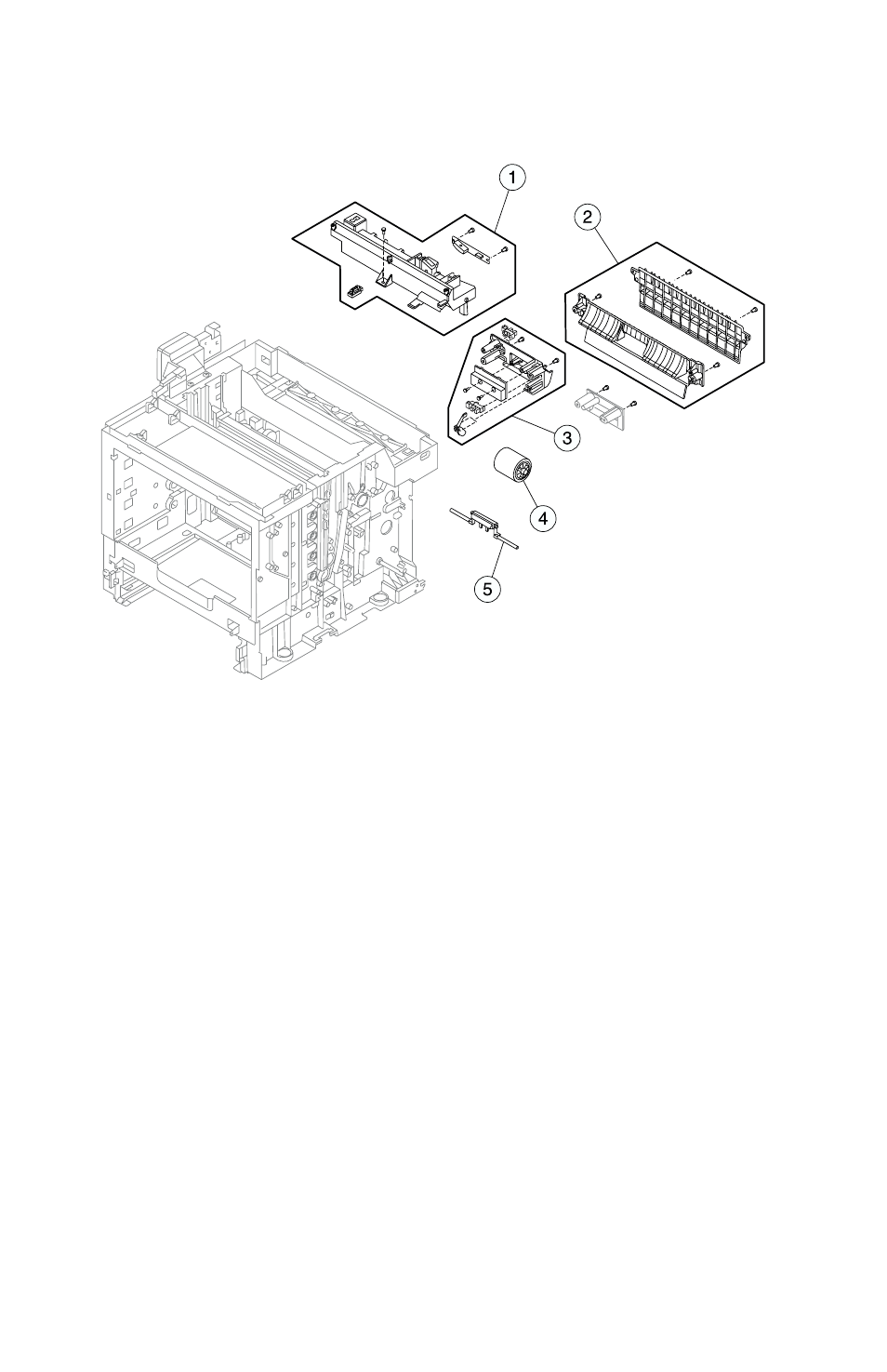 Assembly 5: rear | Lexmark 5021-0XX User Manual | Page 366 / 385