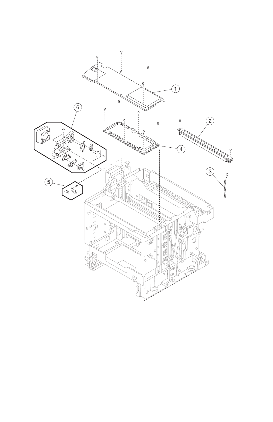 Assembly 7: top | Lexmark 5021-0XX User Manual | Page 370 / 385