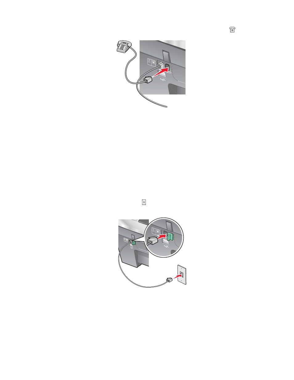 Connecting to an answering machine, Make sure you have the following, A telephone | An answering machine, Three telephone cords, A telephone wall jack | Lexmark 8300 Series User Manual | Page 17 / 136