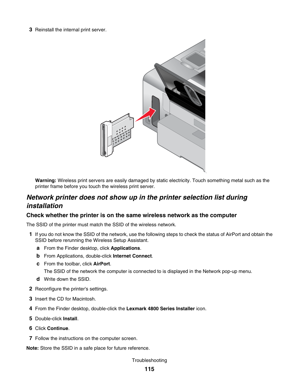 Lexmark 4800 User Manual | Page 115 / 166
