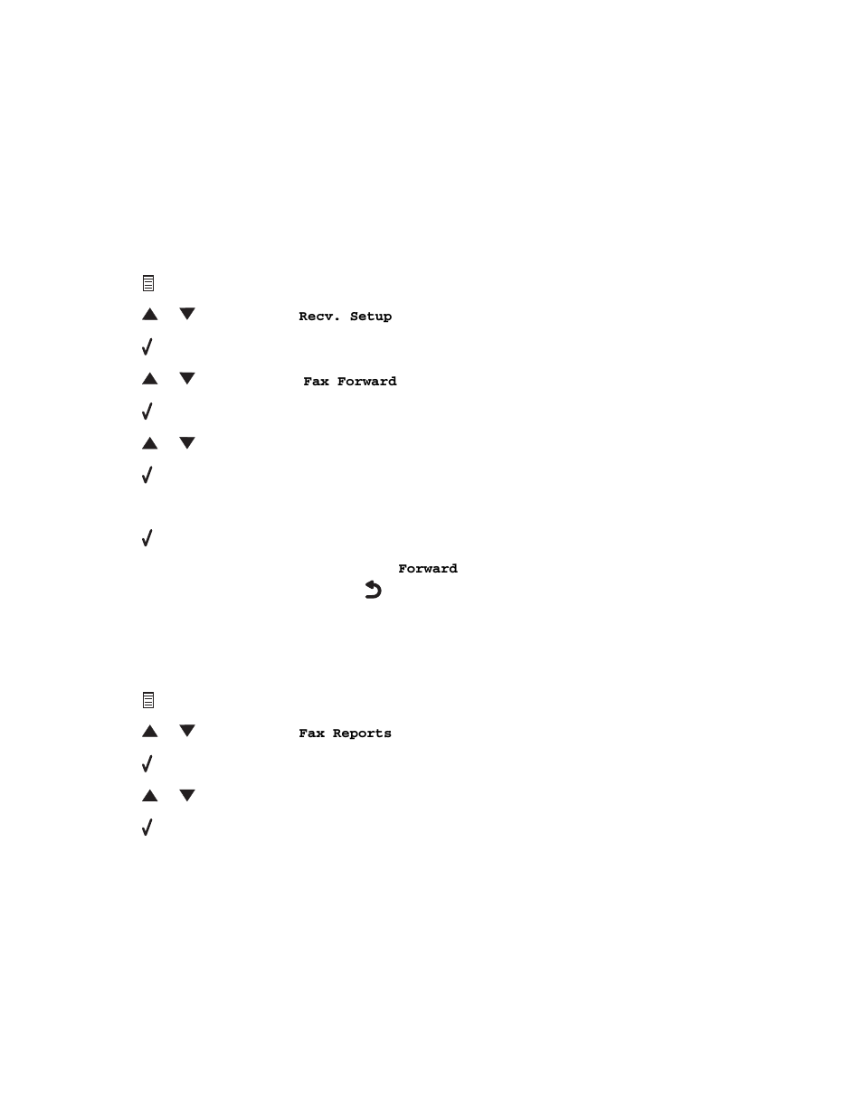 Forwarding faxes, Printing fax activity reports | Lexmark 7300 Series User Manual | Page 54 / 112