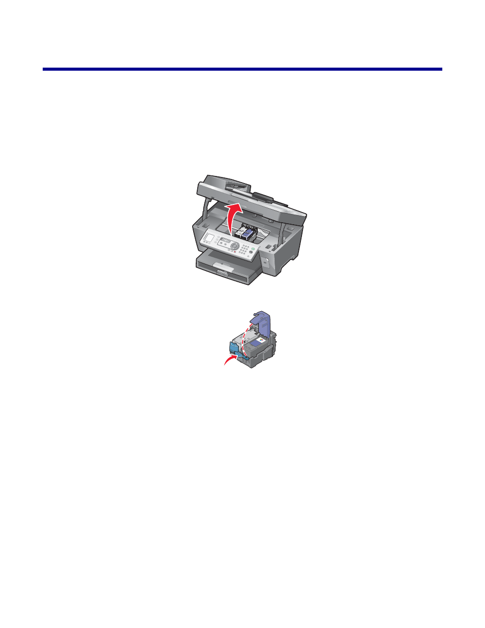 Maintaining the printer, Changing print cartridges, Removing a used print cartridge | Lexmark 7300 Series User Manual | Page 69 / 112