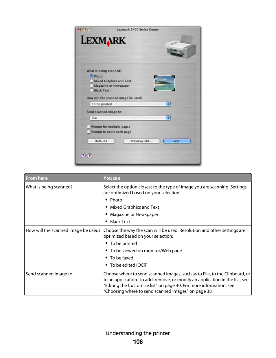 Lexmark 5400 Series User Manual | Page 106 / 155