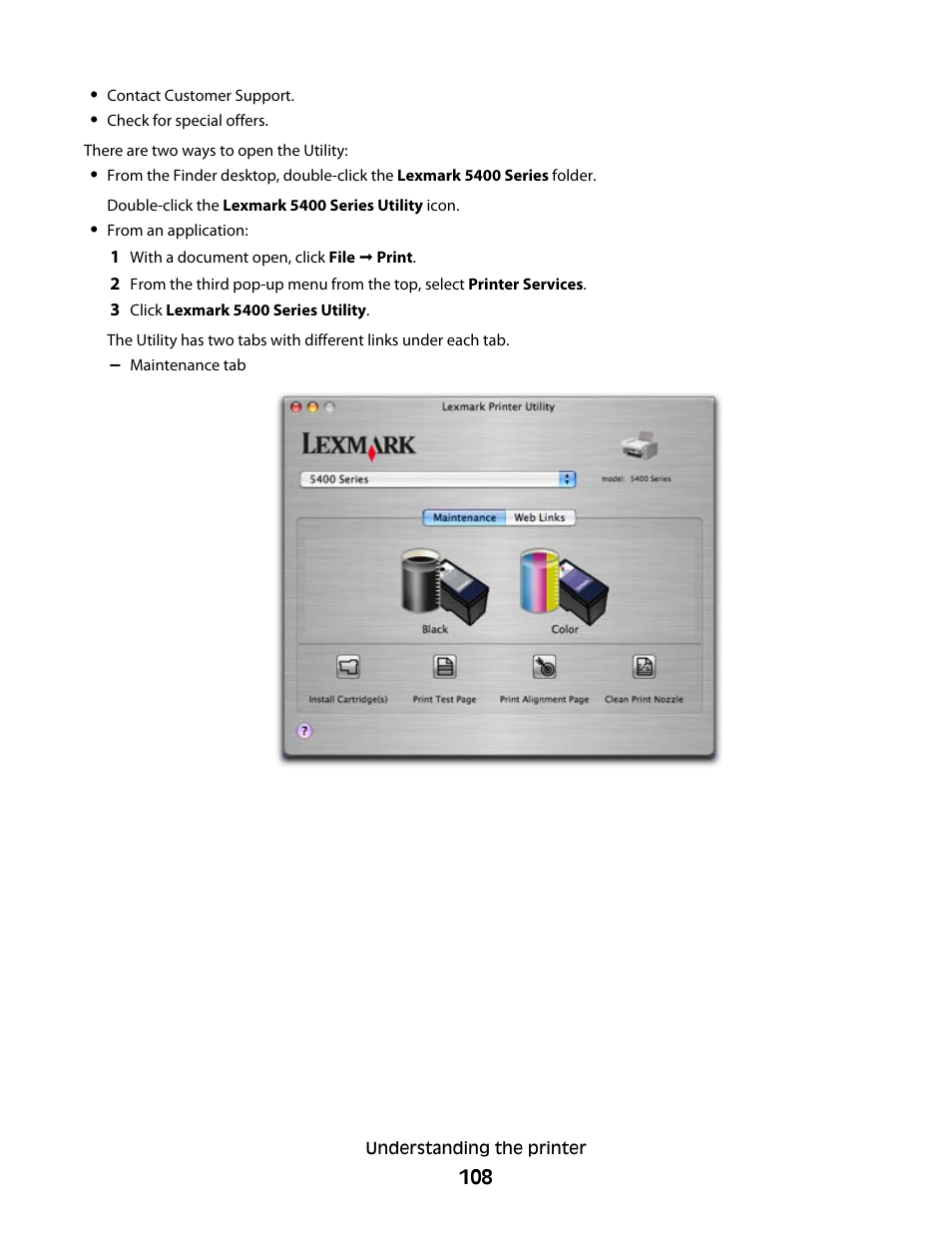 Lexmark 5400 Series User Manual | Page 108 / 155
