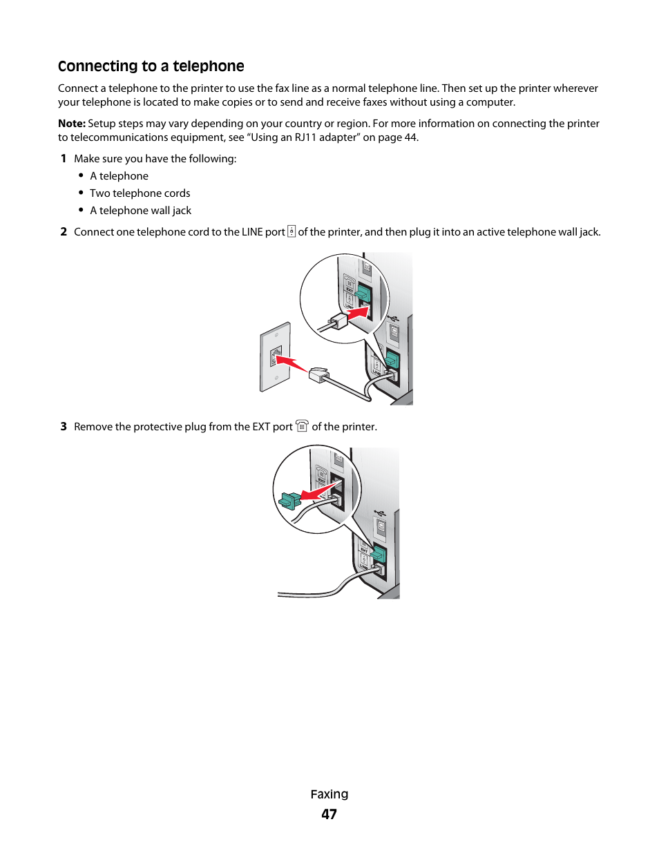 Lexmark 5400 Series User Manual | Page 47 / 155
