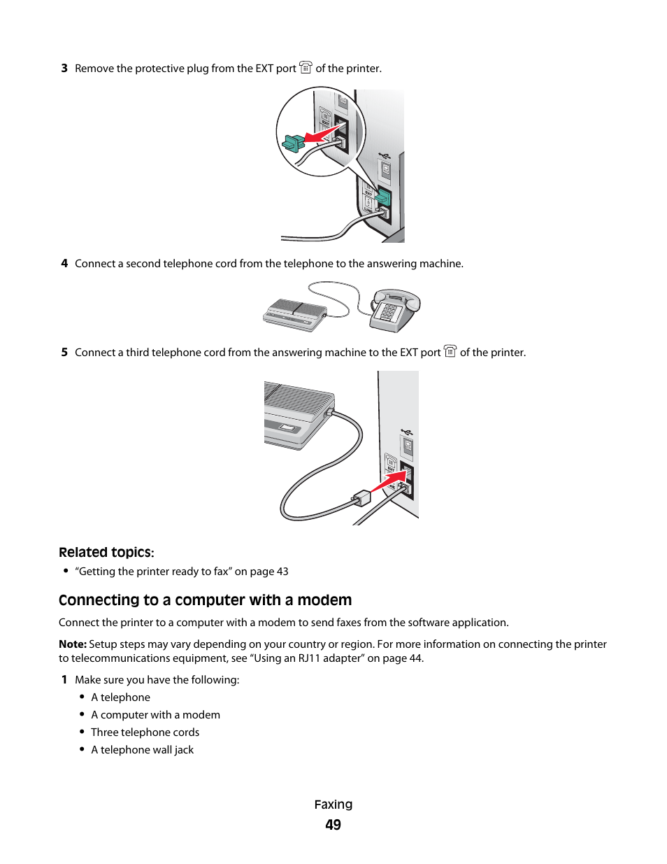 Lexmark 5400 Series User Manual | Page 49 / 155