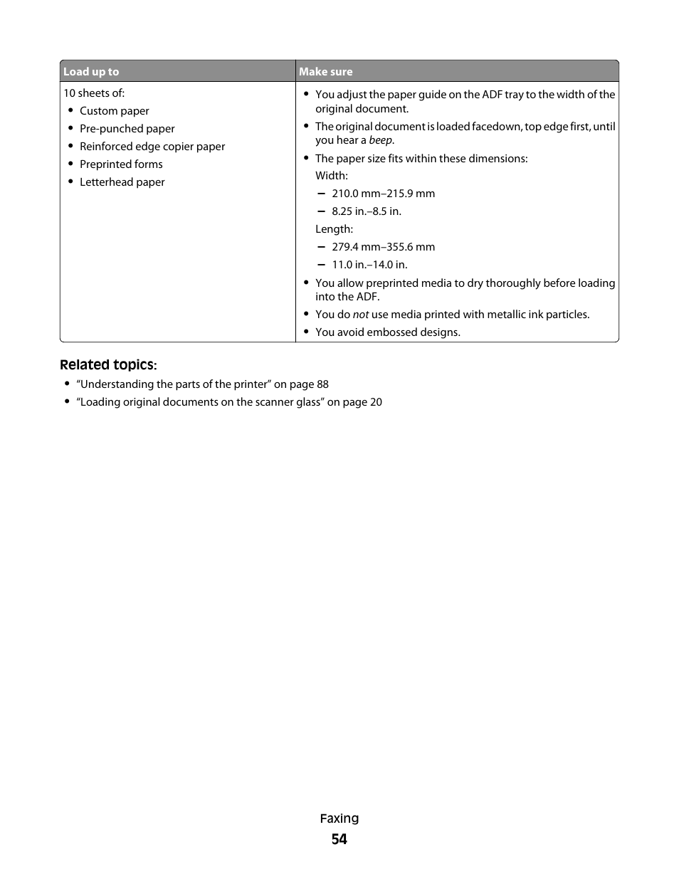 Lexmark 5400 Series User Manual | Page 54 / 155