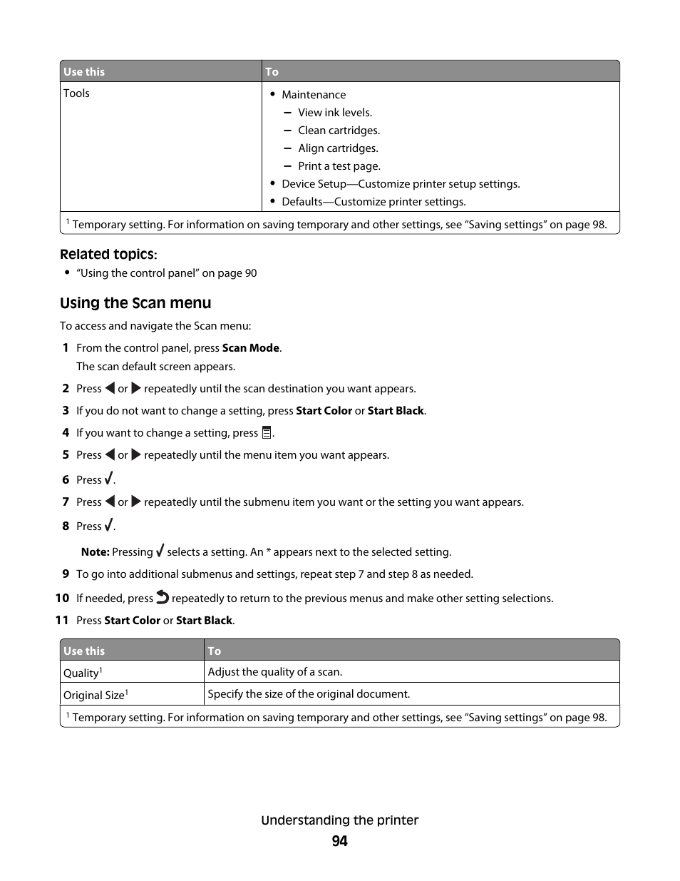 Lexmark 5400 Series User Manual | Page 94 / 155