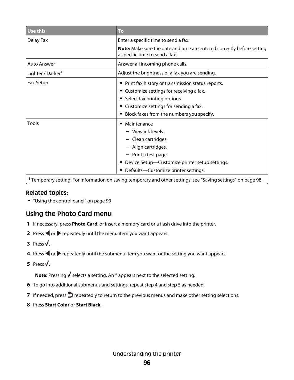 Lexmark 5400 Series User Manual | Page 96 / 155